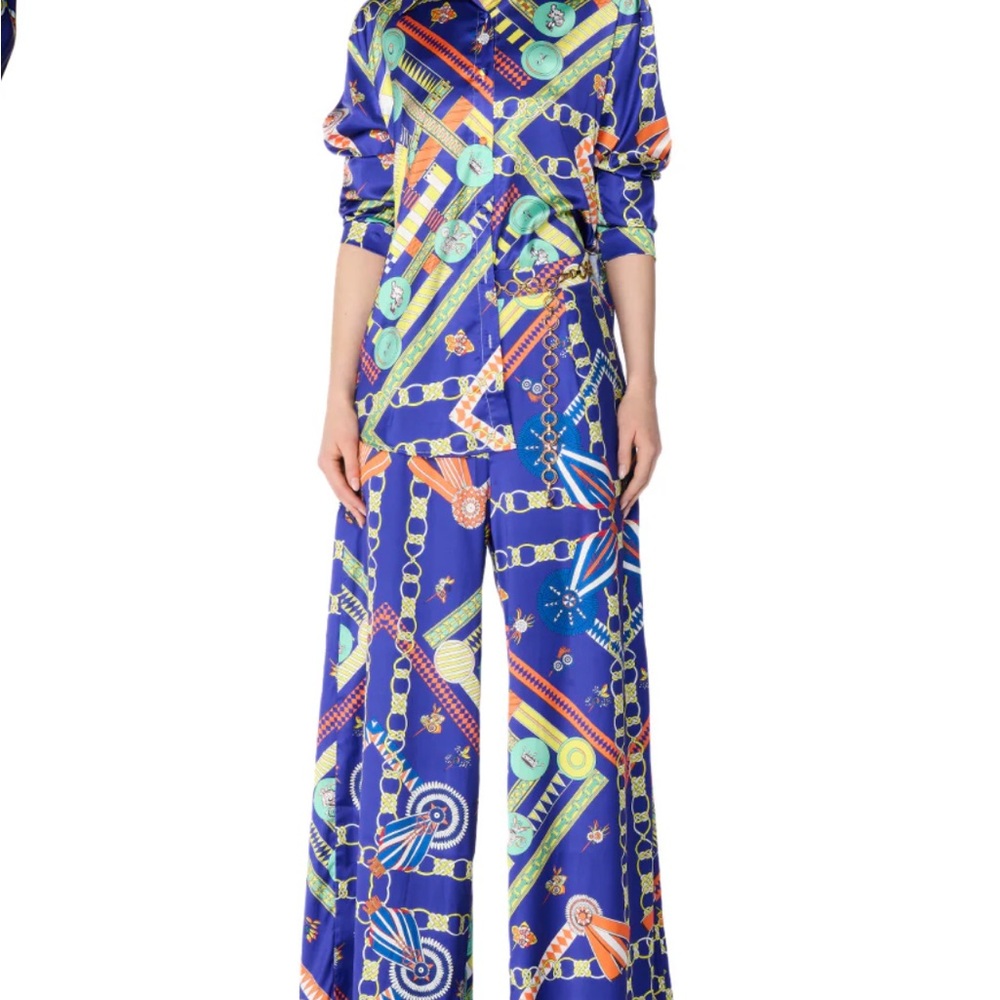 AKIRA Geometric Palazzo Pants